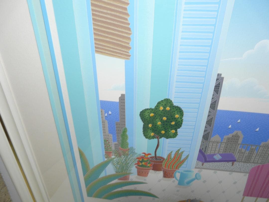 真作　トーマスマックナイト　シカゴモーニング　直筆サイン入　シルクスクリーン