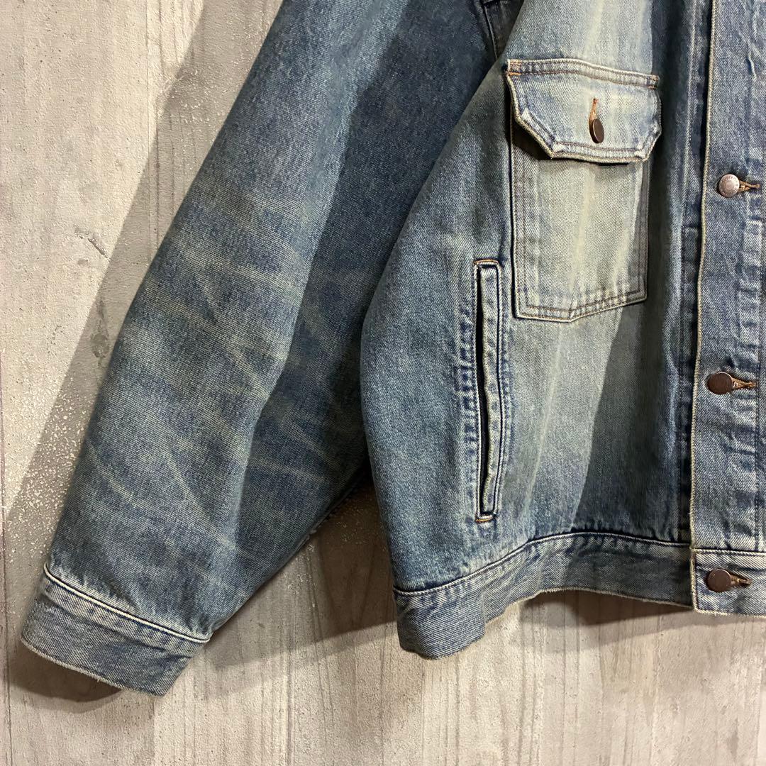 【希少サイズ】シュプリーム　ヴィンテージ加工　デニムジャケット XXL