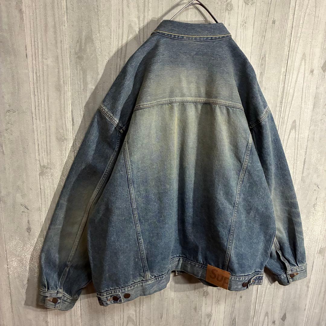 【希少サイズ】シュプリーム　ヴィンテージ加工　デニムジャケット XXL