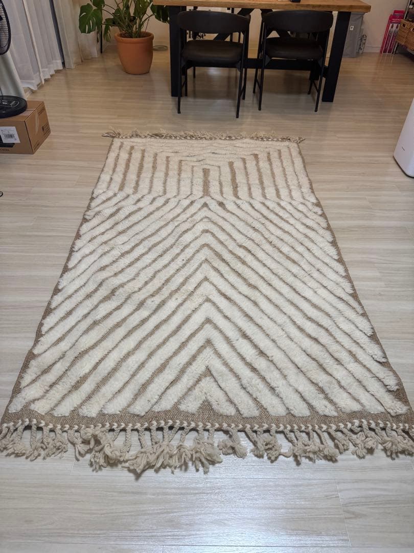 モロッコ ベニワレン Beniourain ラグ　225x122cm