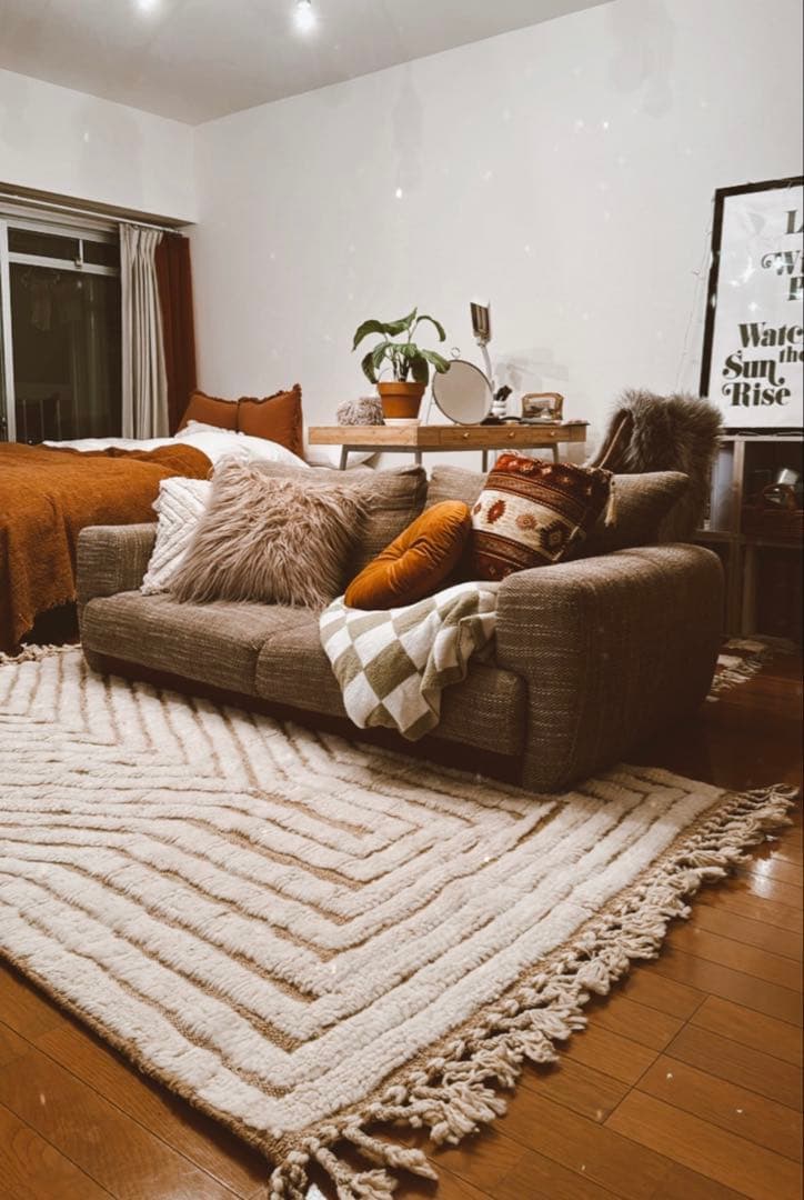 モロッコ ベニワレン Beniourain ラグ　225x122cm