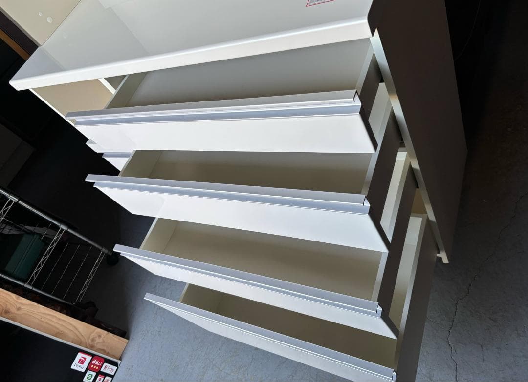 ひよこ( ・θ・) 最高級 PAMOUNA キッチンボード食器棚 Used