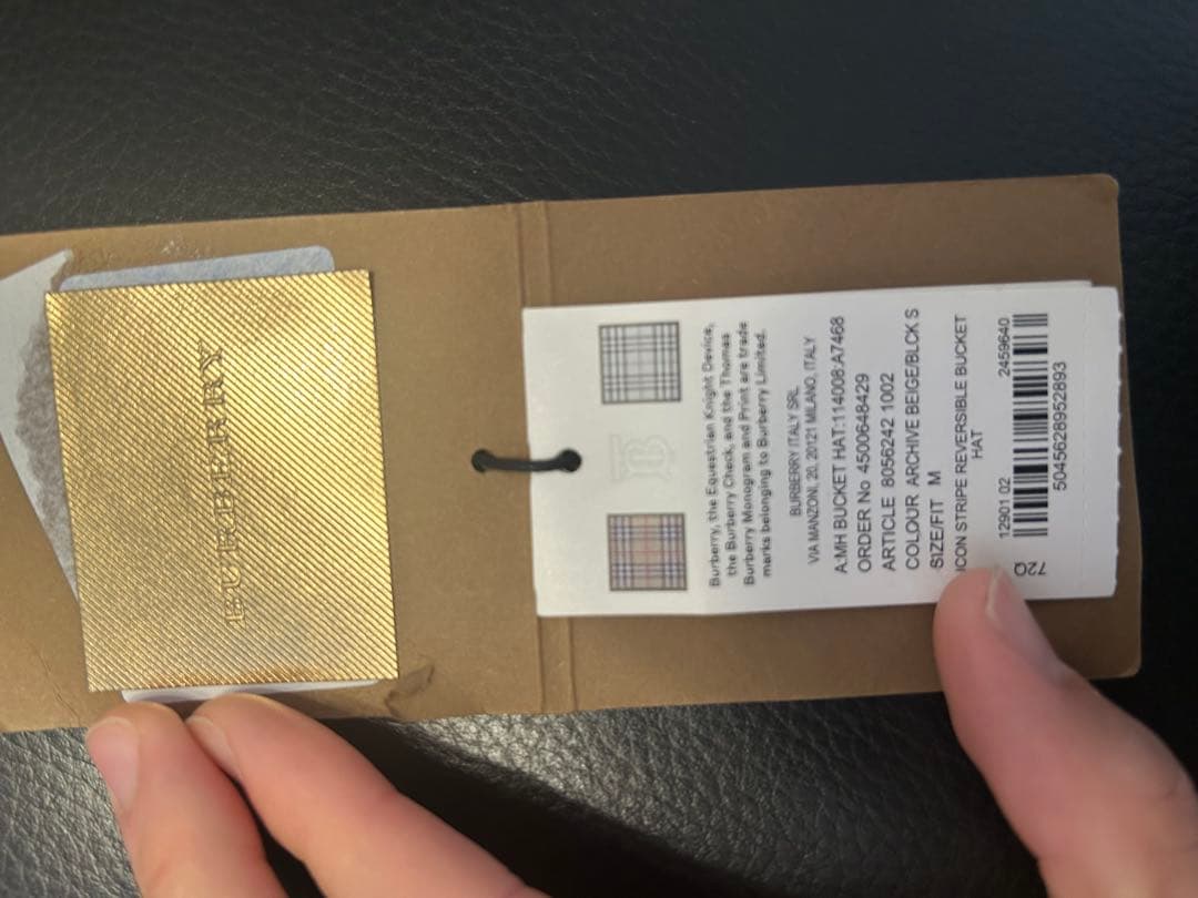 【極美品BURBERRY バーバリー バケットハット ノバチェック Mサイズ