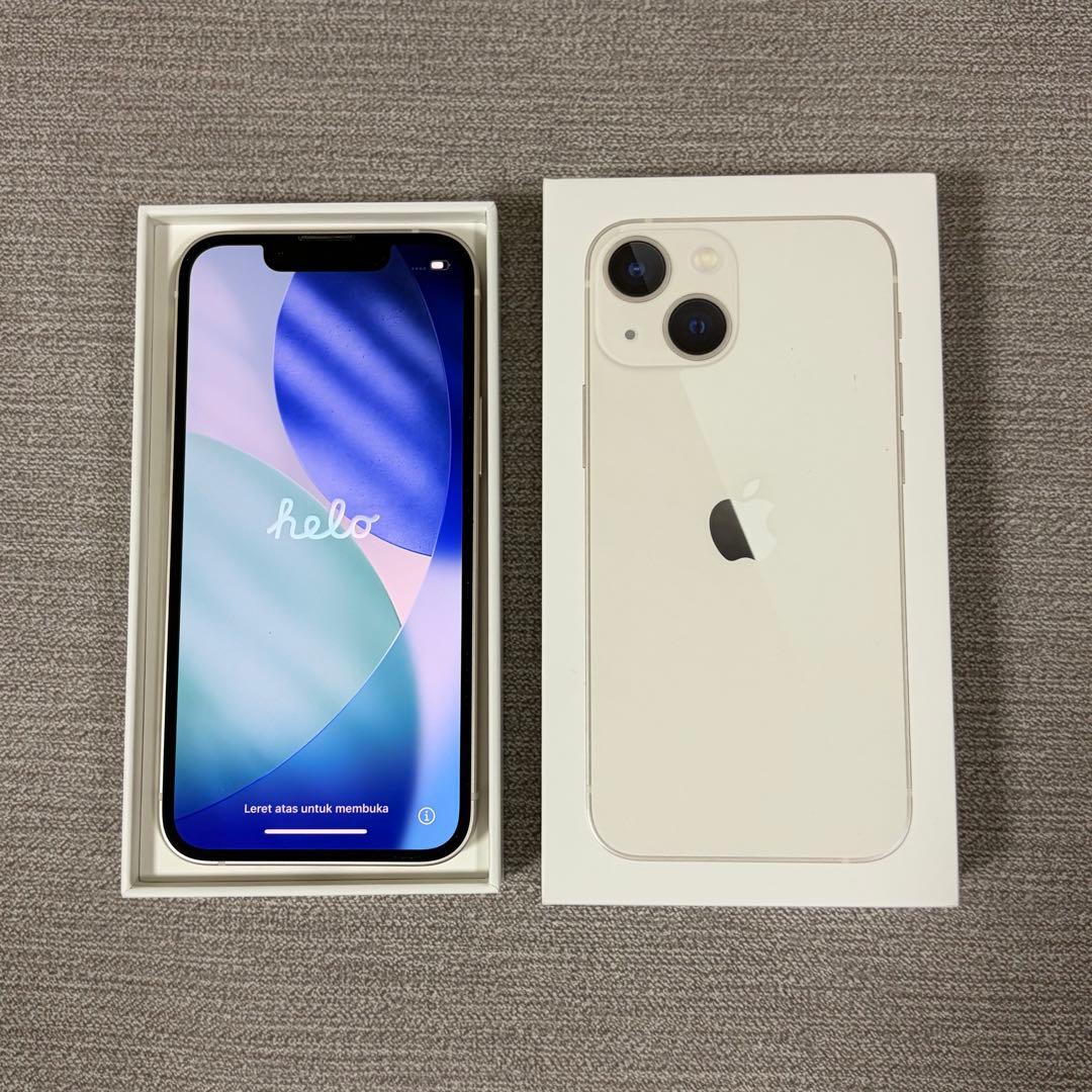 【美品】iPhone13ミニ　128GB スターライト　バッテリー77%