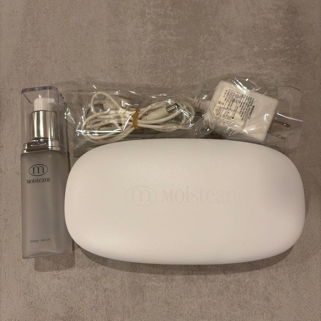 お値下げ！！Moisteane美顔器・ディープセラム・コットンセット