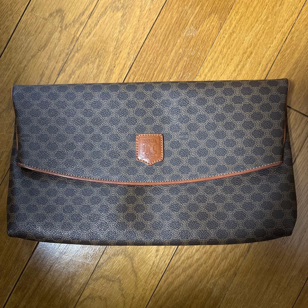 CELINE クラッチバッグ ブラウン