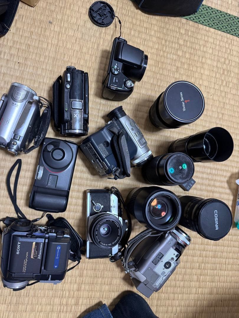 フィルムカメラとデジタルカメラセット