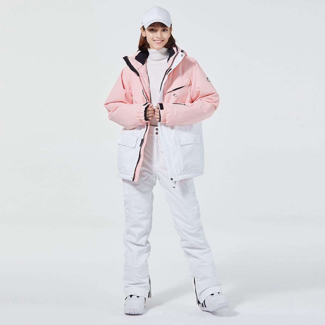 スキーウェア 上下セット スノーボード おしゃれ 女性用 防風 XLサイズ