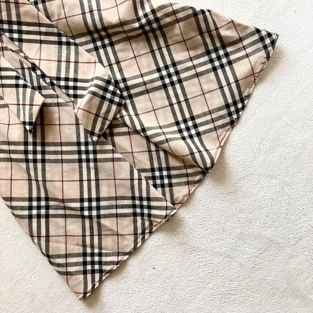 【未使用級】バーバリーブルーレーベル ノバチェック 総柄 ワンピース ベルト付