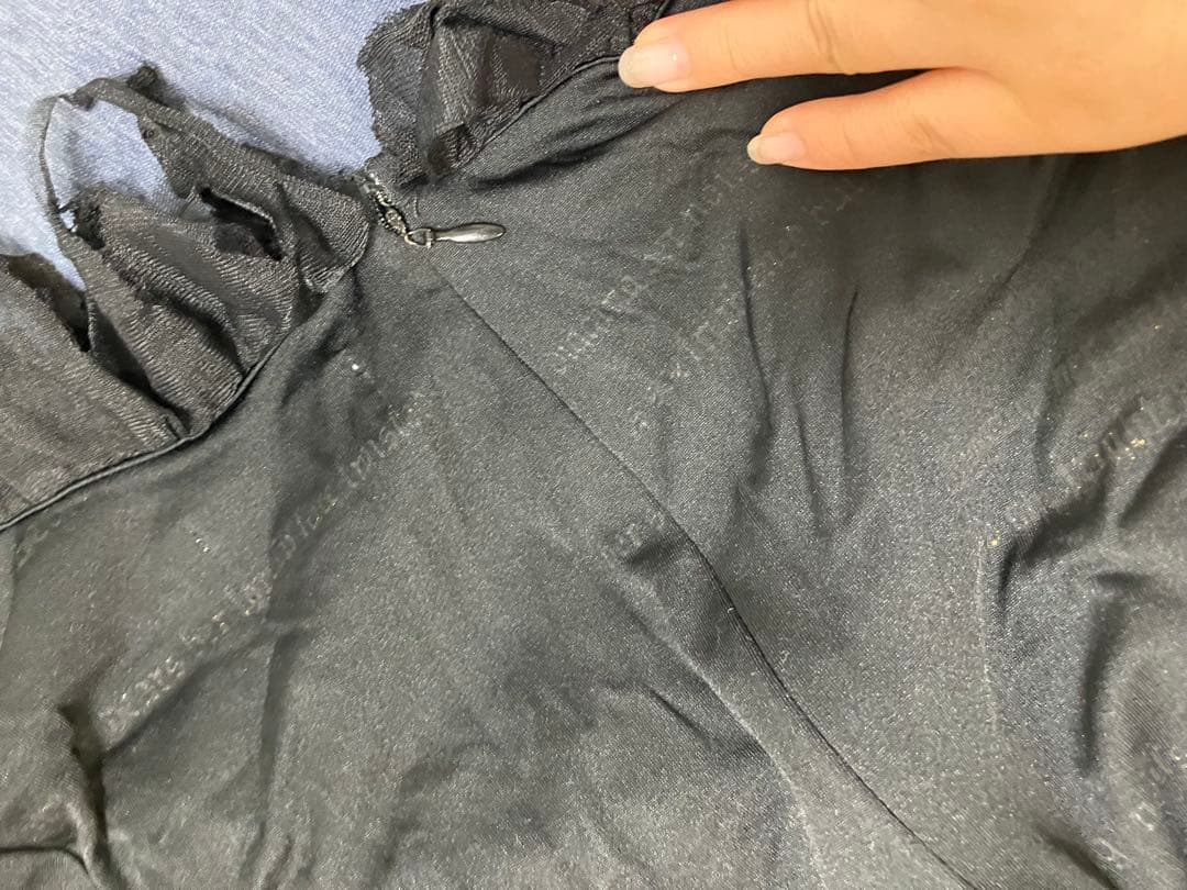 h.naoto Blood ロングワンピース　ブラック　アシンメトリー