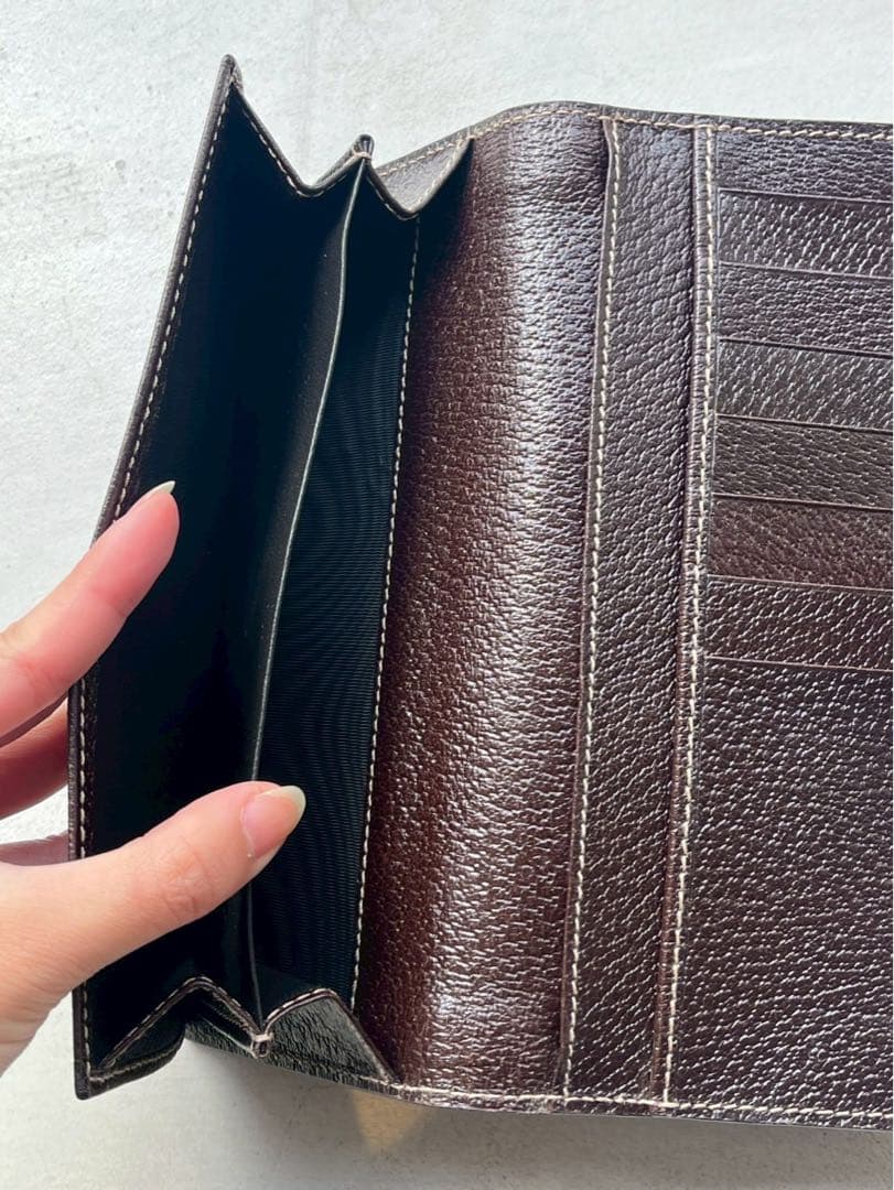 【新品未使用】グッチ 長財布 GGキャンバス ボルト スタッズ　定価56700円