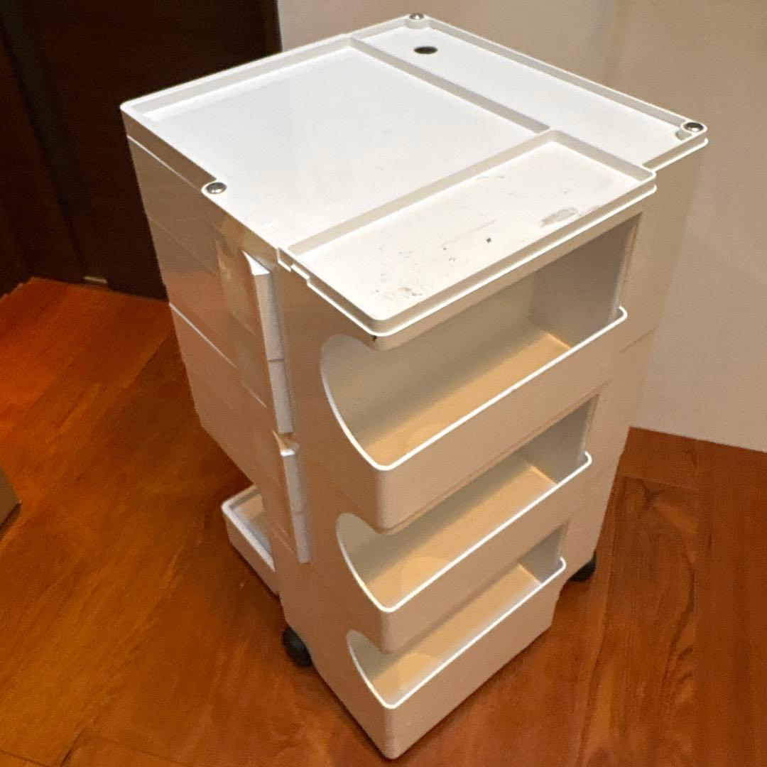 ボビーワゴン 3段4トレイ ホワイト