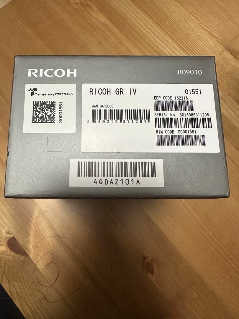 リコー RICOH RICOH GR IV 新品未使用 1年保証付き