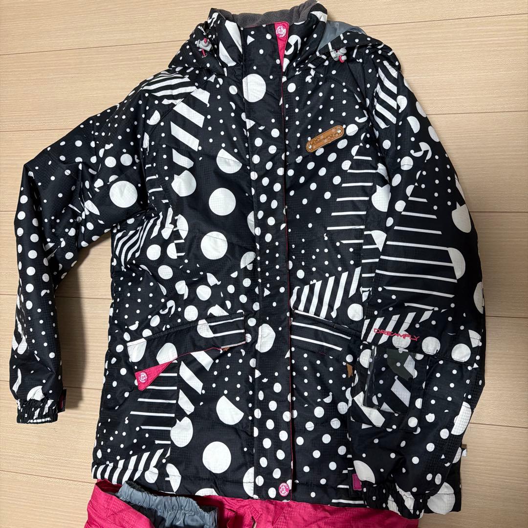 美品スキーウェア女性用上下セット