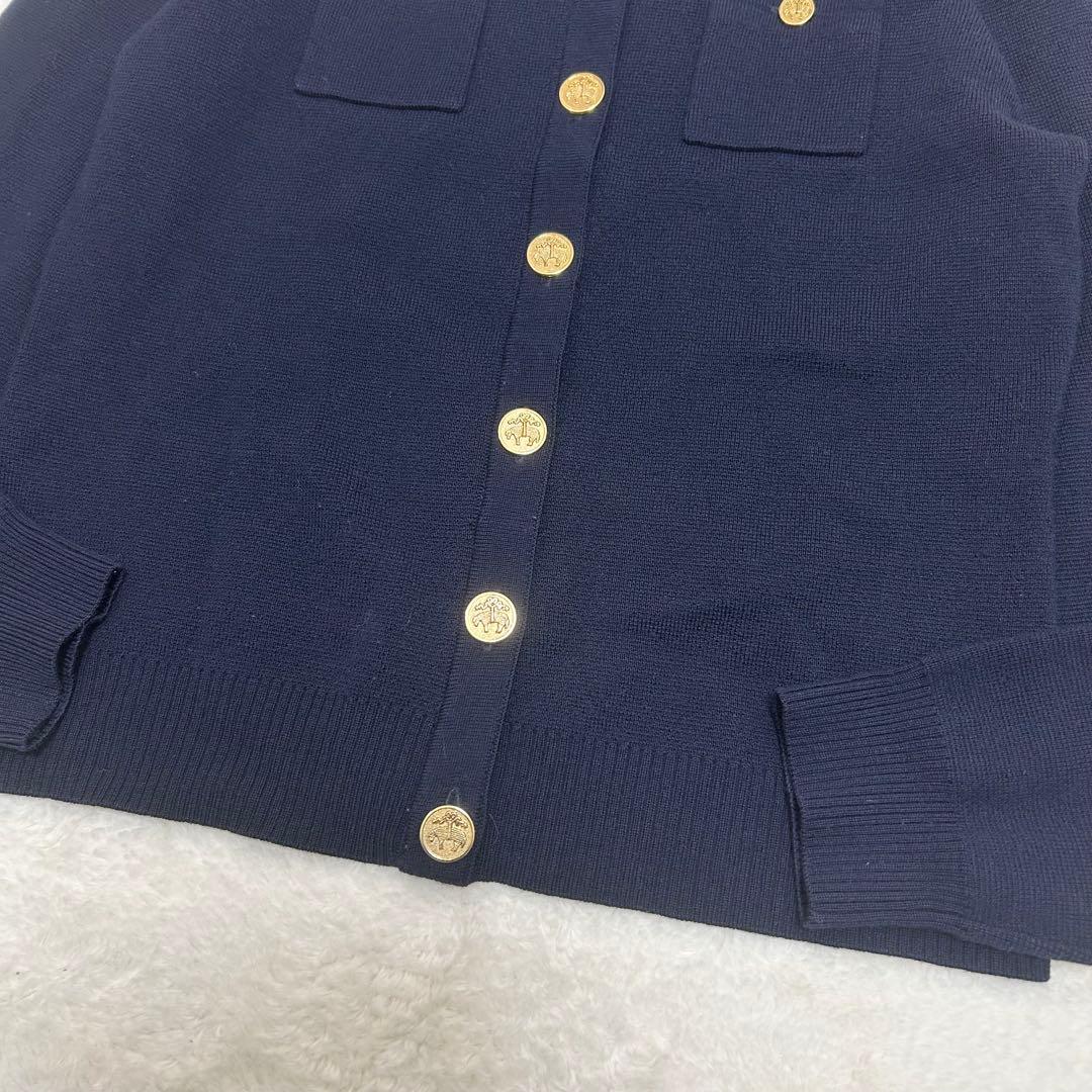 【美品】ブルックスブラザーズ 金ボタン カーディガン ネイビー Mサイズ