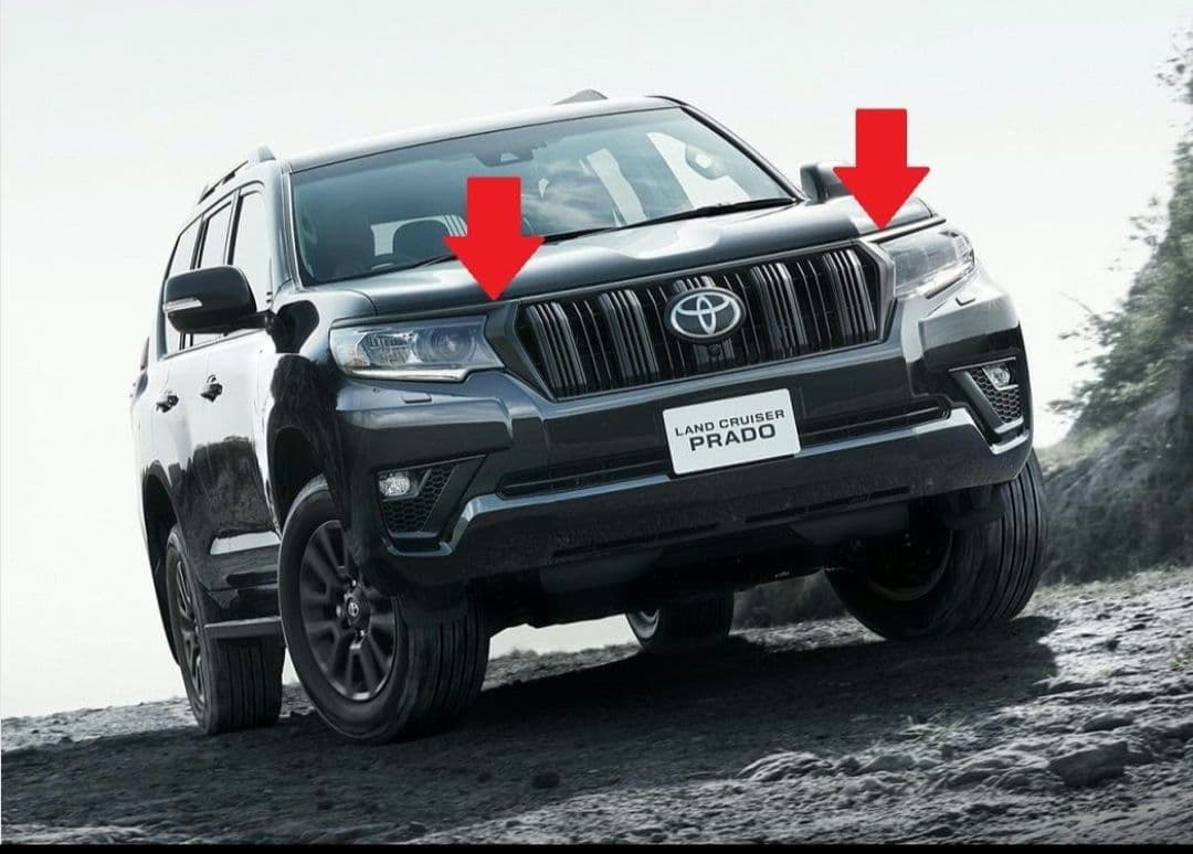 150系ランドクルーザー プラド ヘッドライトガーニッシュ