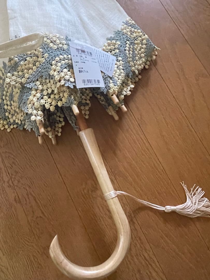 【完売品】★未使用 近沢レース 長日傘　日傘　ミモザ