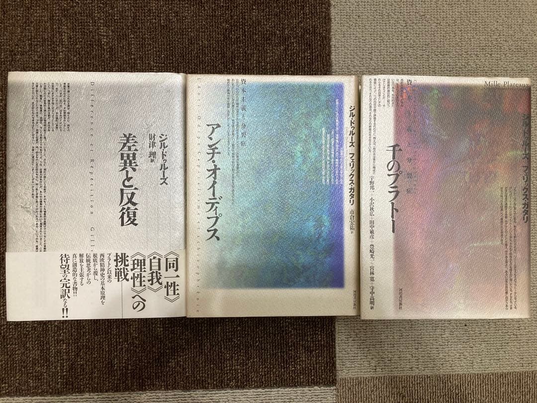 ドゥルーズ ガタリ 差異と反復 アンチオイディプス 千のプラトー