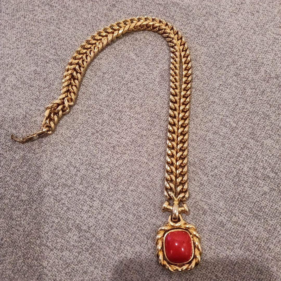 ChristianDior刻印あり！アンティークネックレス　極太