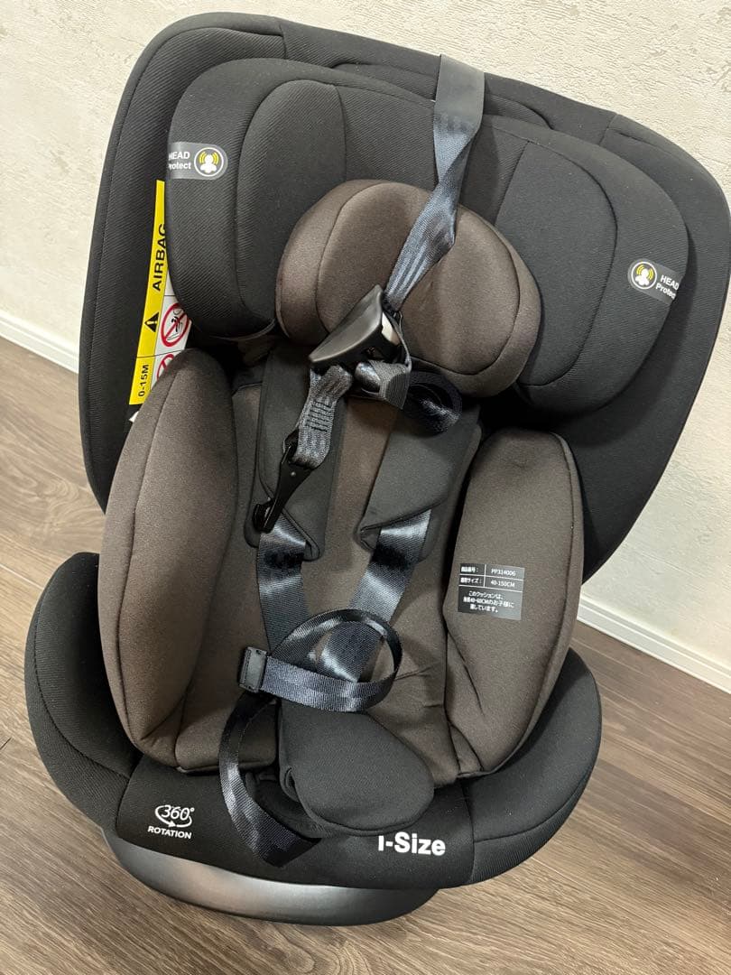 I-Size チャイルドシート 360度回転 ブラック/ブラウン