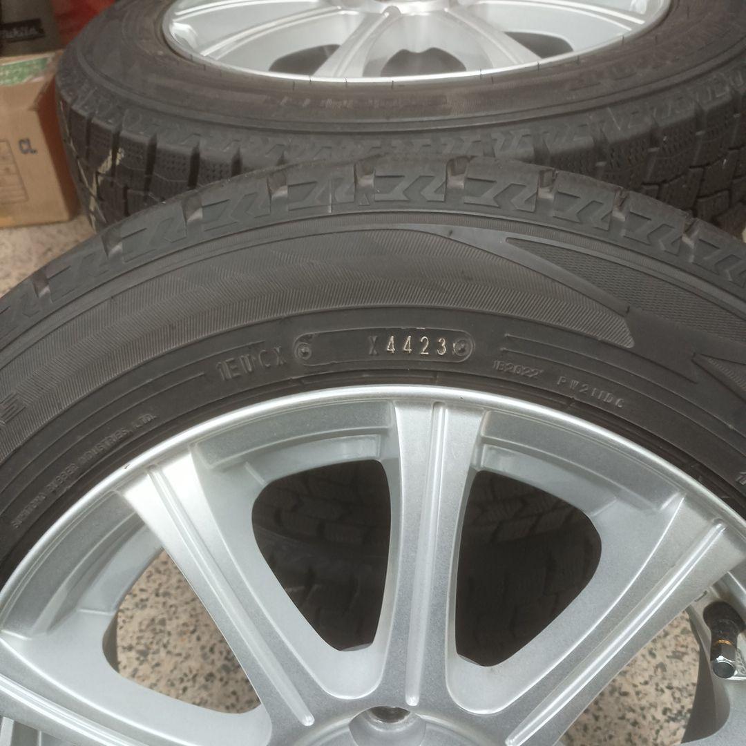 165/65R14 ダンロップ WM02 2023年 スタッドレス＆アルミ 4本