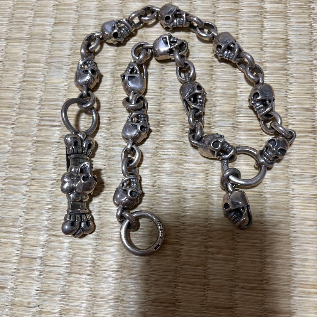 スカルデザイン ウォレットチェーン 約54cm