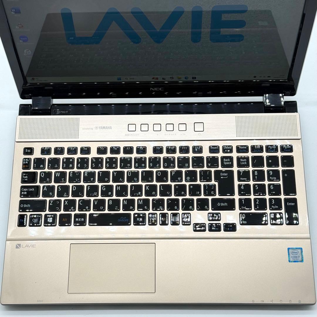 ノートパソコン LAVIE i7 16GB 1256GB Blu-ray 超高速