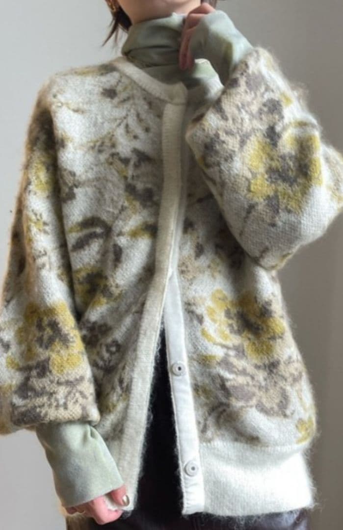 【入手困難】AMERI◆STUDIOUS別注 モヘア混 カーディガン厚手