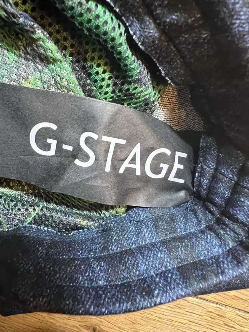 極美品G-stageデニム調LEON掲載セットアップ スーツストライプ 50XL