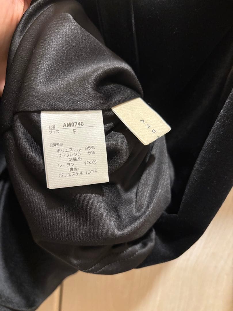 【新品未使用】ANDMARY リボン付きミニワンピース