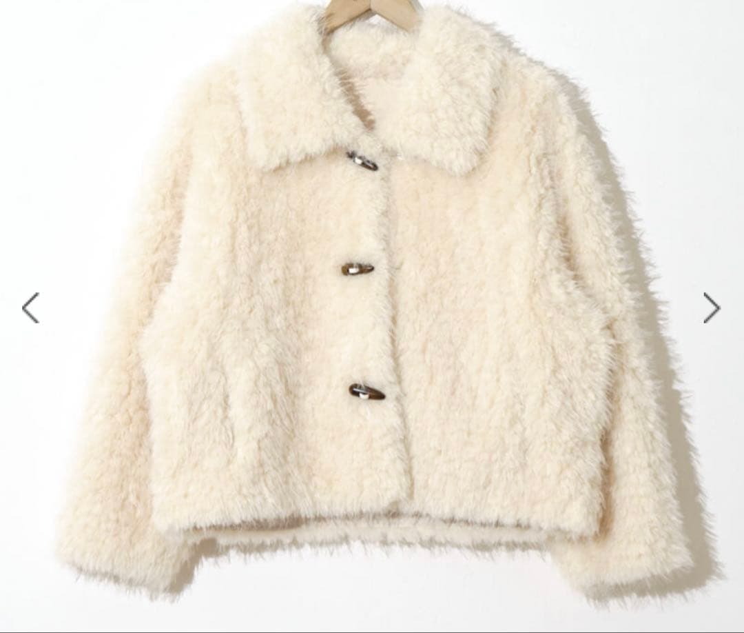 スウィートファジーコート　ファーコート　flower