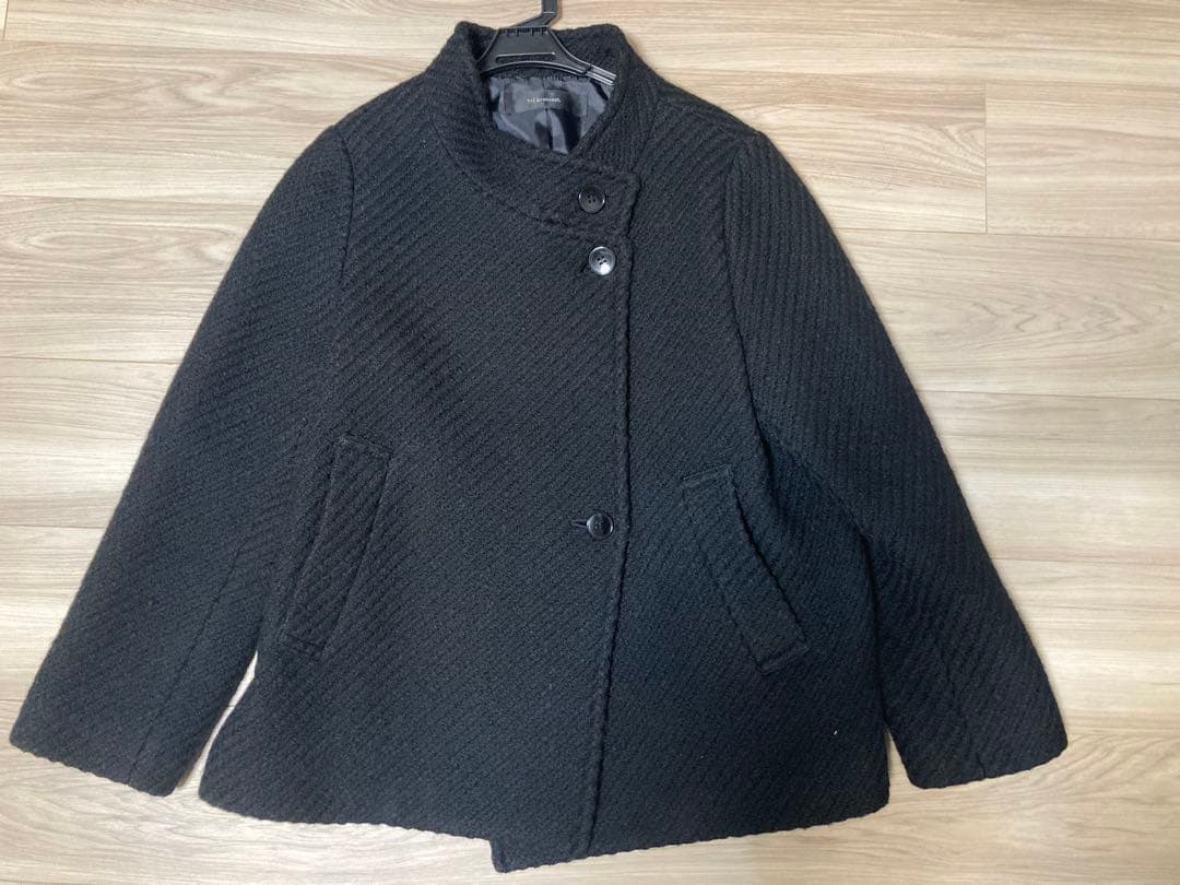 7-ID concept. 黒 ウールコート