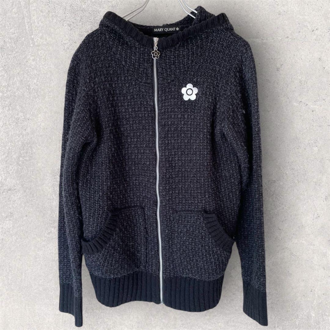【美品】MARY QUANT ニットパーカー マリクワ マリークワント