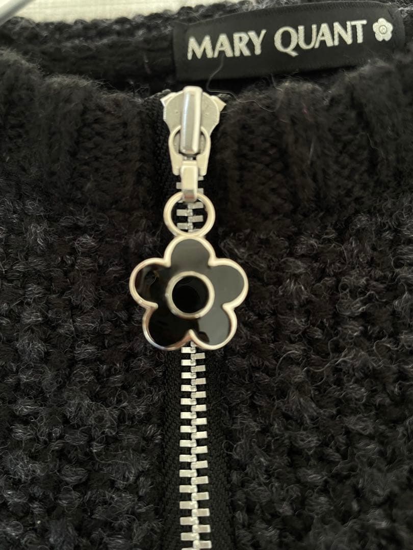 【美品】MARY QUANT ニットパーカー マリクワ マリークワント