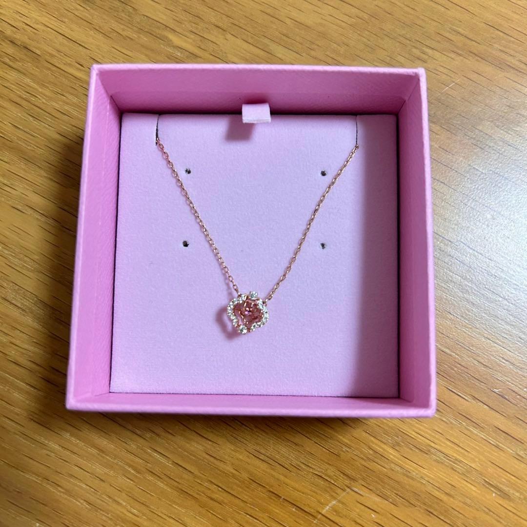 【最終価格】Swarovski Una ネックレス ローズゴールドトーン