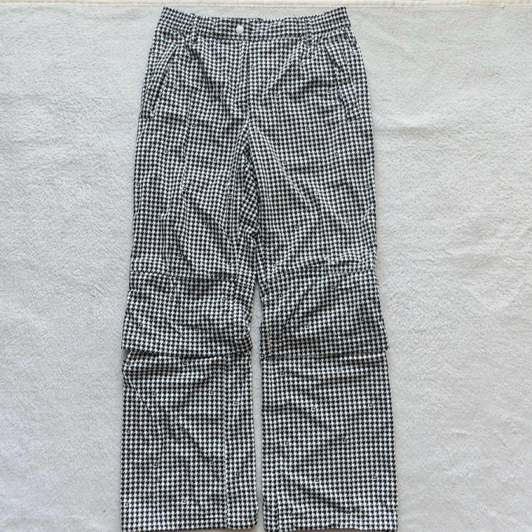 極美品　キャロウェイ　レインコート　ジャケット　パンツ　千鳥格子　L 　ネイビー