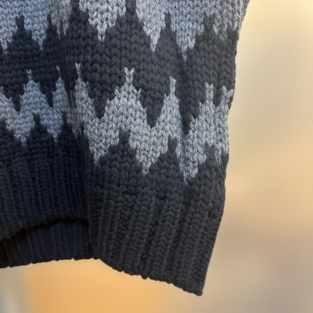 【未使用】1piu1uguale3ノルディックセーターBK