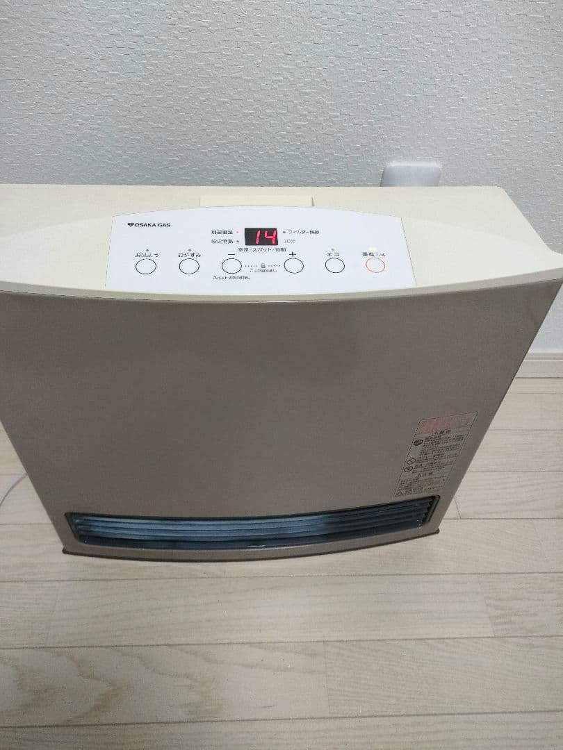 ノーリツ　ガスファンヒーター　GFH-4004S 都市ガス用　2016年製