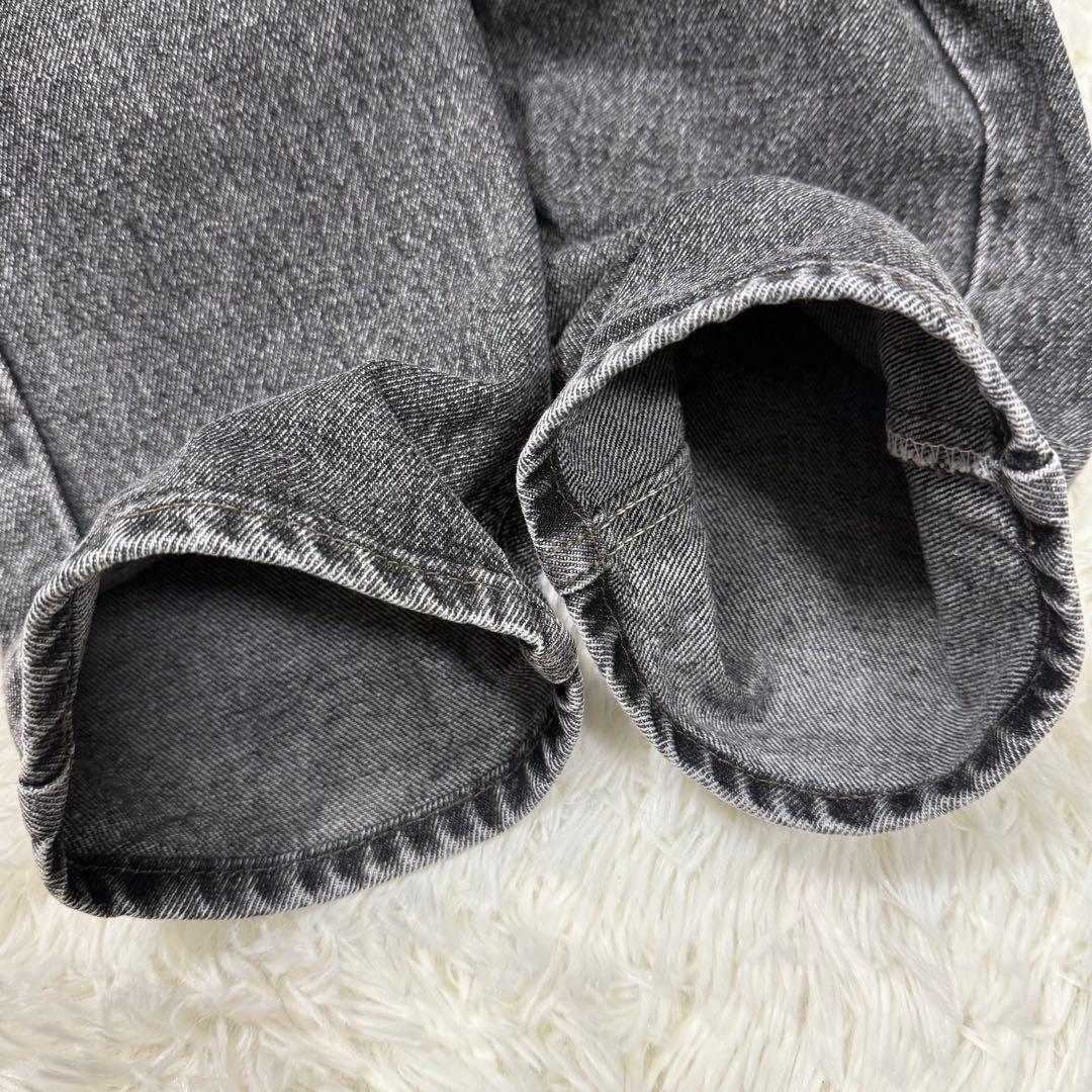 USA製✨リーバイス 505 先染めブラック 赤文字 ハチナナ ナイロンフット