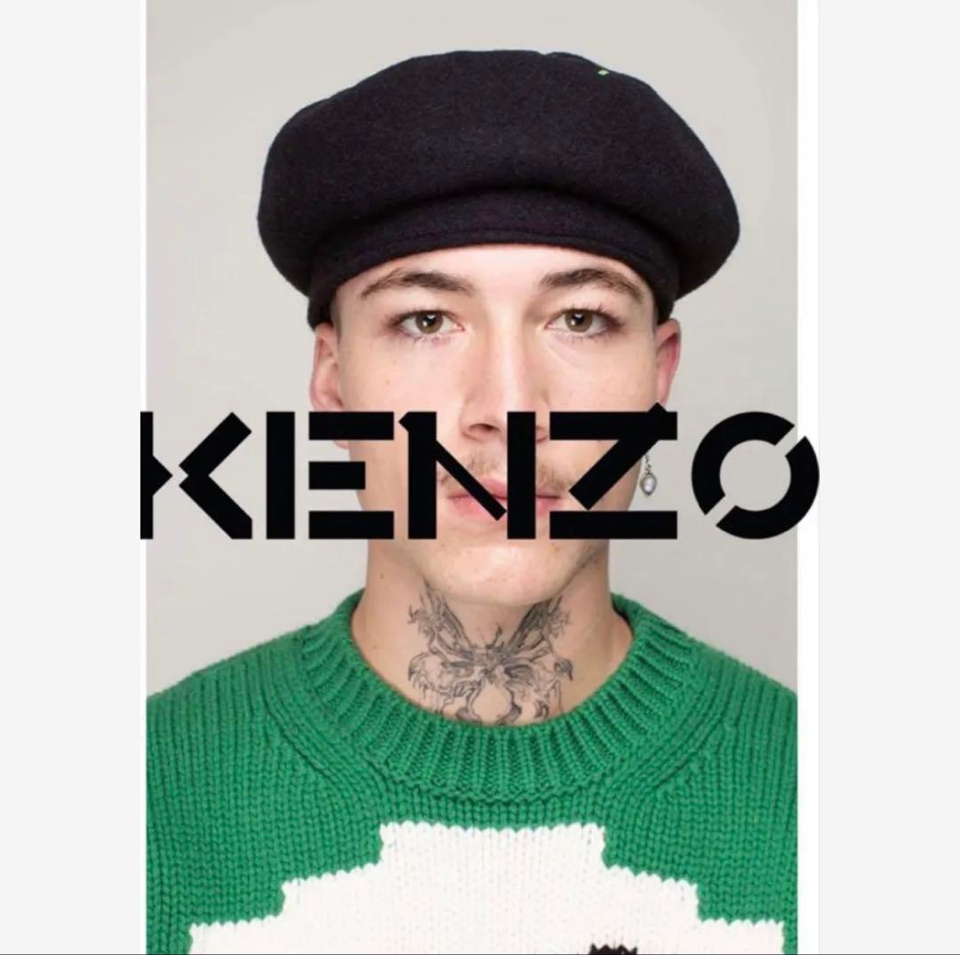 KENZO ベレー帽 黒 PARIS 1970