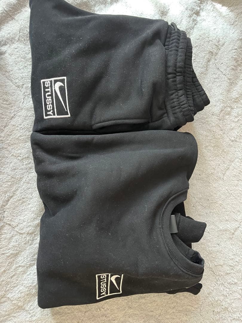 STUSSY NIKE ブラック トレーナー・スウェット