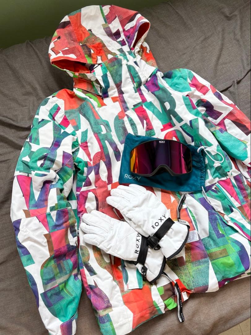 ROXY スノーボードウェア×手袋×ゴーグル