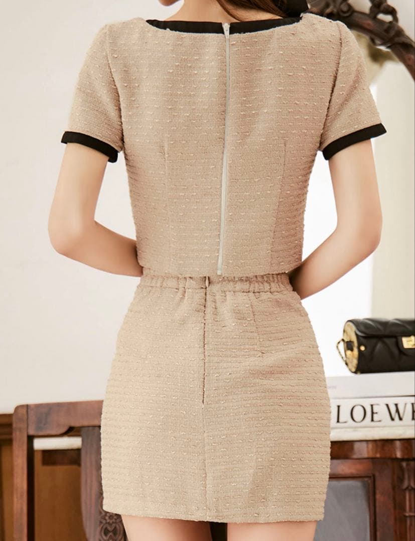 キャバドレス　ツイードセットアップ