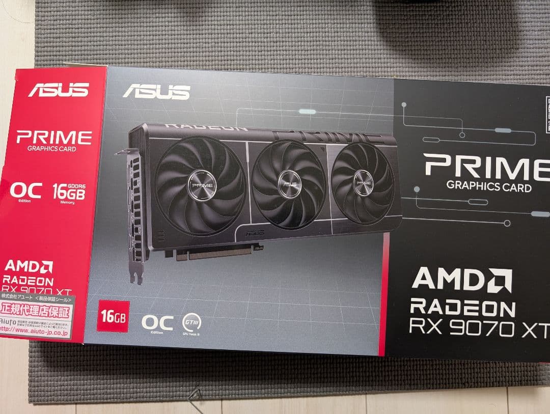 グラフィックボード・グラボ・ビデオカード AMD ASUS Prime Radeon RX 9070XT