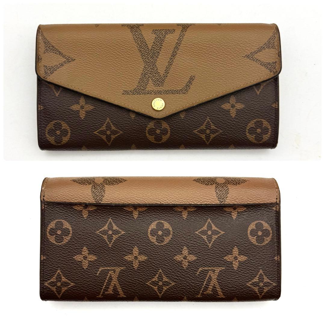 【ぽこ】 モノグラム ジャイアント リバース ポルトフォイユ サラ 長財布