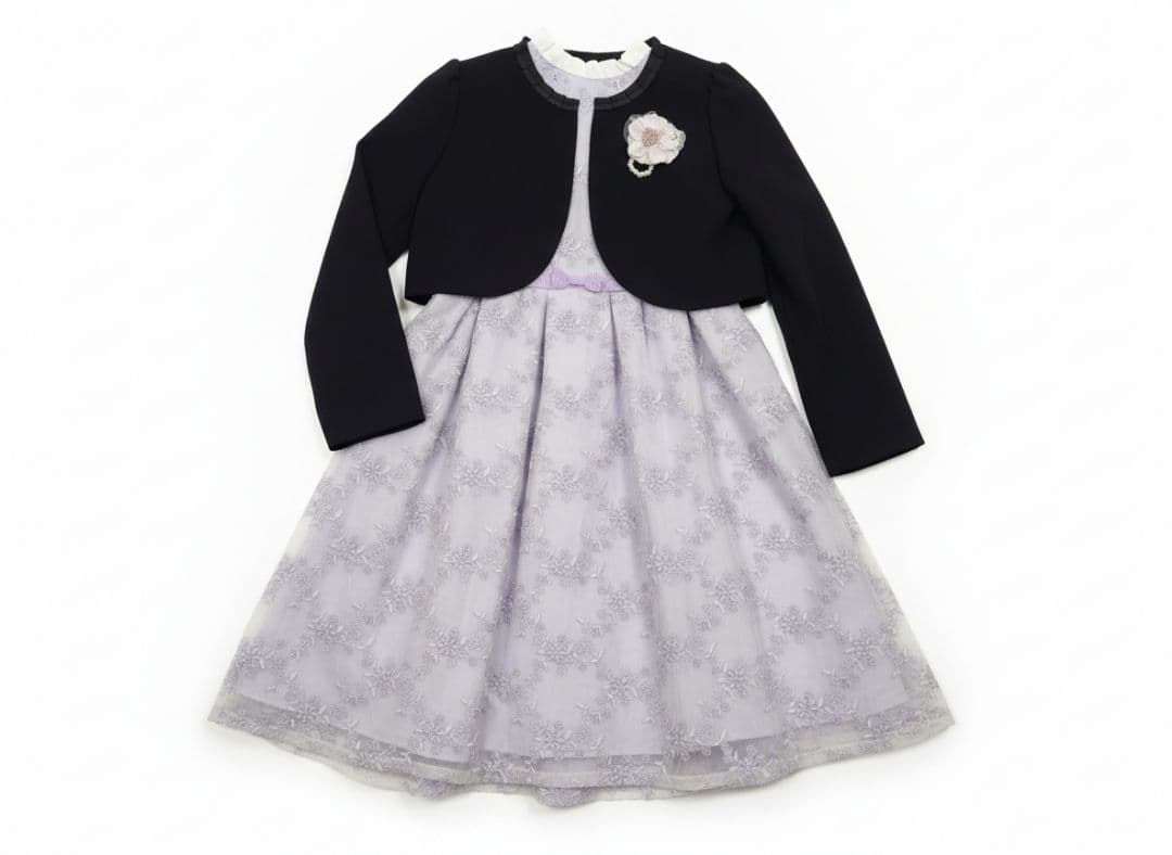 フォーマル 130 コサージュ付き キッズワンピース ボレロ