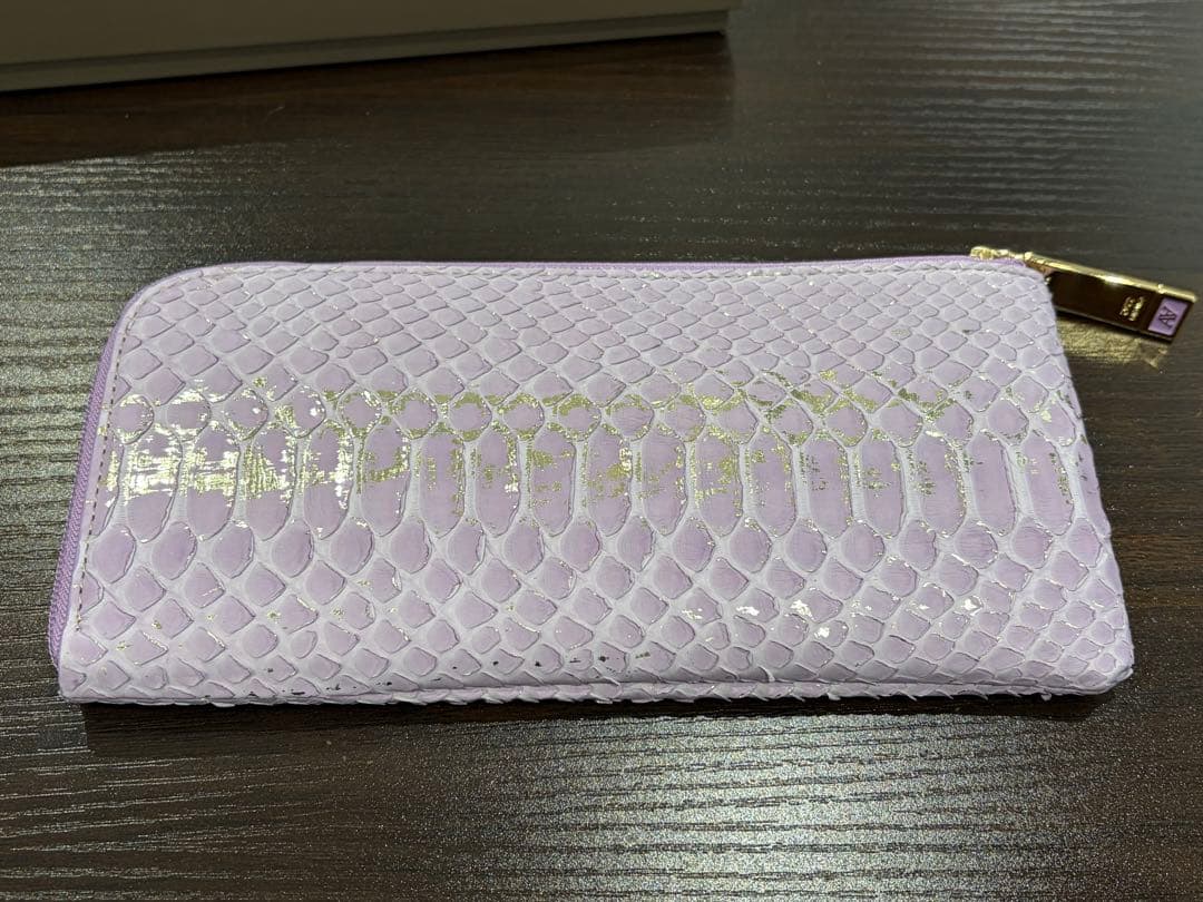 ATAO limo アタオ パイソン箔（2022） ラベンダー 長財布