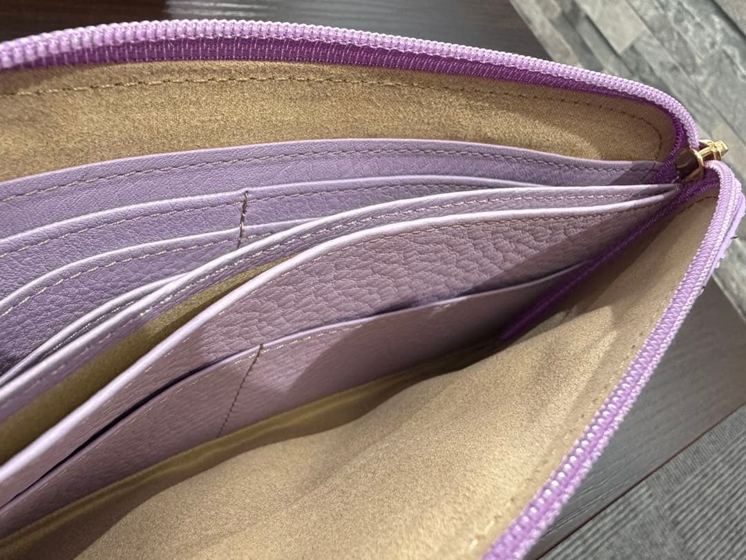 ATAO limo アタオ パイソン箔（2022） ラベンダー 長財布