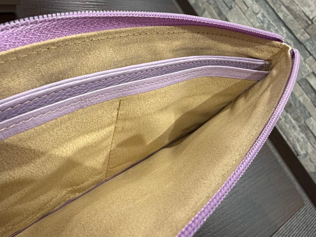 ATAO limo アタオ パイソン箔（2022） ラベンダー 長財布