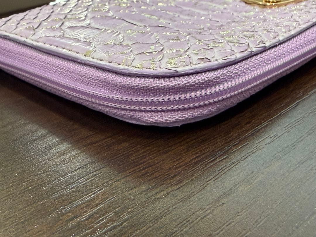 ATAO limo アタオ パイソン箔（2022） ラベンダー 長財布
